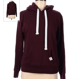 Reflex Women’s ‘Life Is Out There’ Burgundy Pullover Cotton Hoodie Size Small